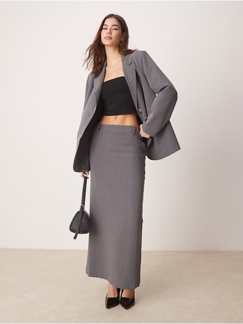 YAS Tailored Maxi Skirt NWT